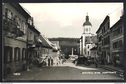 AK Birkfeld, Hauptplatz, Kirche