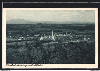 AK Deutschlandsberg, Ortsansicht mit Schöckel