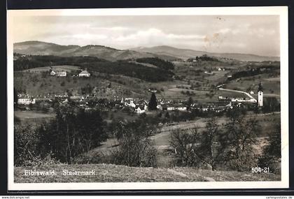 AK Eibiswald /Steiermark, Ortsansicht mit Blick ins Land