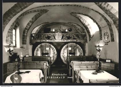 AK Eibiswald /Stmk., Innenansicht des Gasthauses Kloepferkeller