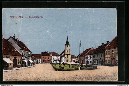 AK Fehring, Hauptplatz, Gesamtansicht