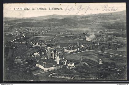 AK Maria Lankowitz bei Köflach, Ortsansicht aus der Vogelschau