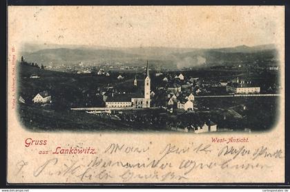 AK Maria Lankowitz, West-Ansicht mit Kirche