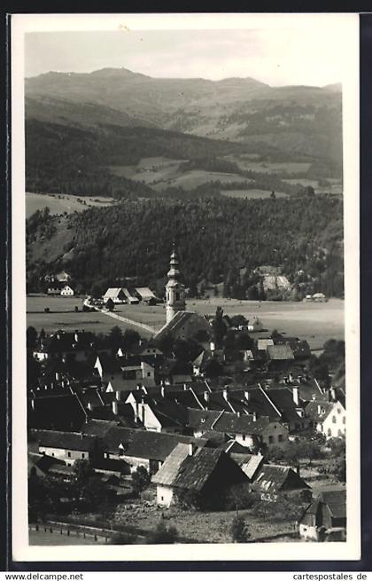 AK Obdach /Steiermark, Teilansicht mit Kirche