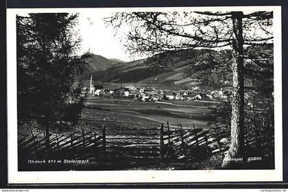 AK Obdach /Steiermark, Teilansicht mit Kirche