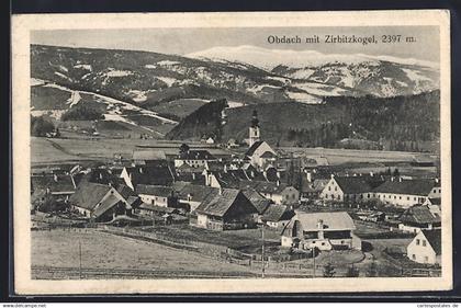 AK Obdach, Totalansicht mit Zirbitzkogel