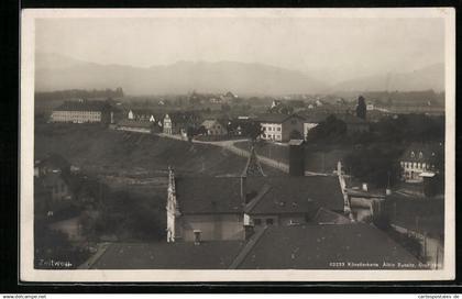 AK Zeltweg, Ortspartie mit Strasse