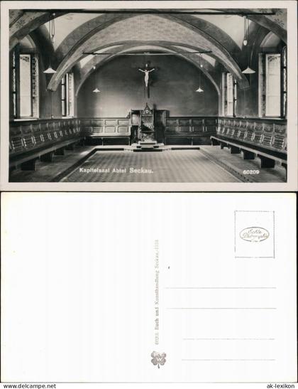 Ansichtskarte Seckau Kapitelsaal Abtei 1938