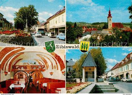Eibiswald Steiermark Strassenpartie Kirche Restaurant