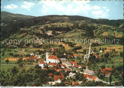 Gams Bad Blick gegen Rosenkogel und Koralpe Fliegeraufnahme