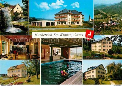 Gams Bad Kurhotel Dr Kipper Kurpark Wasserfall Hallenbad Hertahof Gudrunhof Wald
