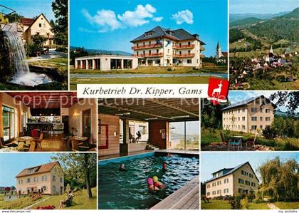 Gams Bad Kurpark Wasserfall Kurhotel Cafe Hertahof Hallenbad Gudrunhof Waldhof