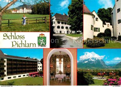 Irdning Schloss Pichlarn Ausritt Alpenblick