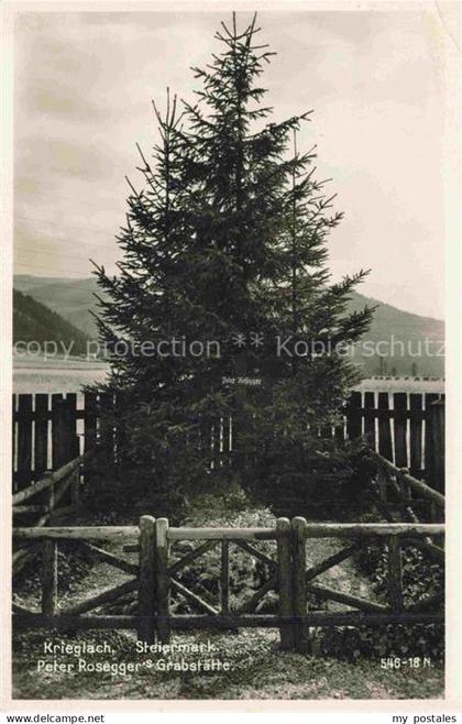 Krieglach Muerzzuschlag Steiermark AT Peter Roseggers Grabstaette