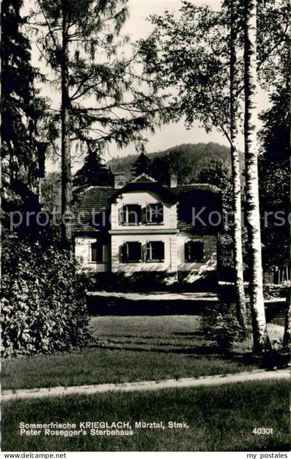Krieglach Steiermark Peter Roseggers Sterbehaus