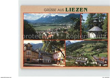 Liezen Steiermark Dorfplatz Gesamtansicht Kapelle