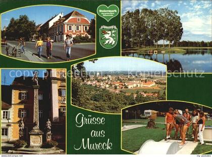 Mureck See Minigolf Teilansicht Postmeilensaeule