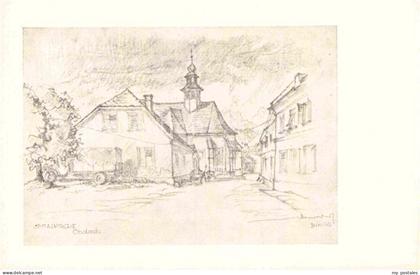 Obdach Spitalkirche nach Bleistiftzeichnung von Arch. Karl Arnold Kuenstlerkarte