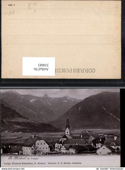 334683,St. Michael im Lungau Teilansicht Bergkulisse