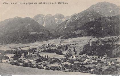 Österreich - Telfs (T) Mieders und Telfes gegen die Schlickerspitzen - Stubaital