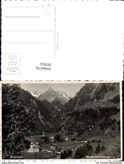 597810,Hinterbichl Prägraten am Großvenediger pub A. Lottersberger