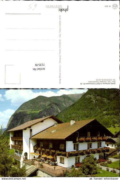 723578 Umhausen Hotel Johanna Gemeinde Umhausen Bez. Imst