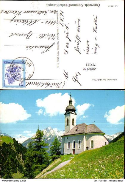 727121 Kaisers im Lechtal Tirol Kirche Bergkirche Steeg im Lechtal