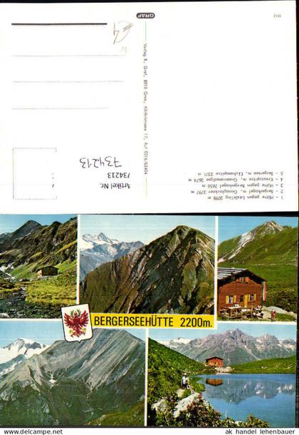 734213 Mehrbild AK Bergerseehütte Prägraten am Großvenediger