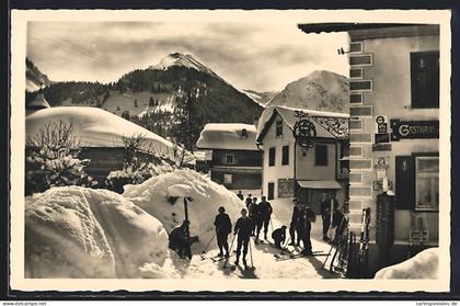AK Schattwald, Ortsansicht im Winter