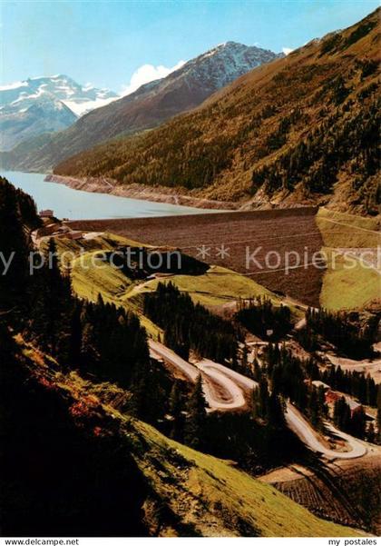 Kaunertal Tirol AT Stausee im Kaunertal m. Weissseespitze