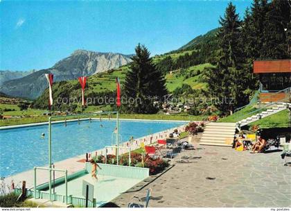 Oetz oetz Tirol AT Schwimmbad Freibad Badegaeste Sonnenliegen oesterreichische-F