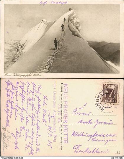 Prägraten am Großvenediger Großvenediger Bergsteiger am Gipfel Alpen 1925