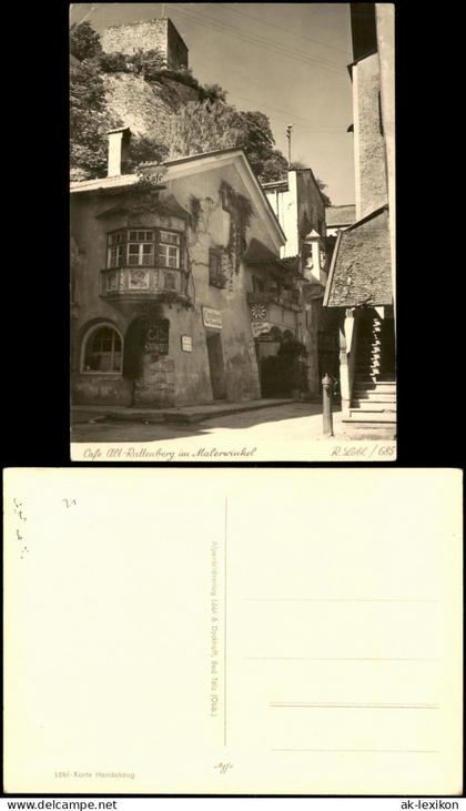 Rattenberg Tirol Cafe Alt-Rattenberg im Malerwinkel Fotokarte 1940
