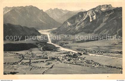 Reutte Tirol Fliegeraufnahme Lechtal