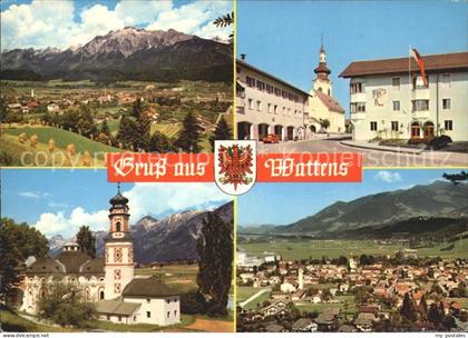 Wattens Gesamtansicht mit Alpenpanorama Hauptstrasse Kirche