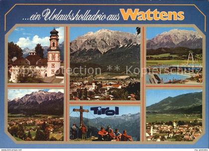 Wattens Kirche Panorama Bergkreuz Freibad