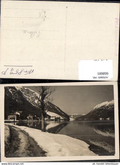 668681,Foto Ak St. Ulrich am Pillersee Pillersee i. Winter Uferpartie pub F. Springer