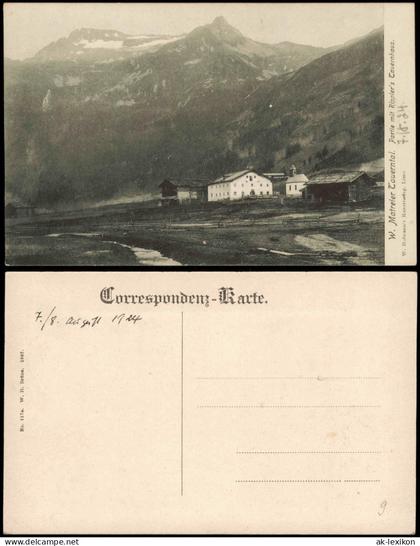 Ansichtskarte Matrei am Brenner Partie mit Rippler's Tauernhaus. 1907