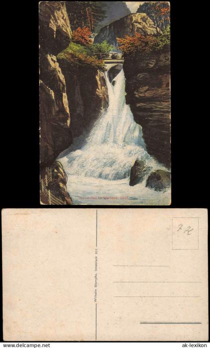 Ansichtskarte Wattens Wasserfall. Tirol. 1914
