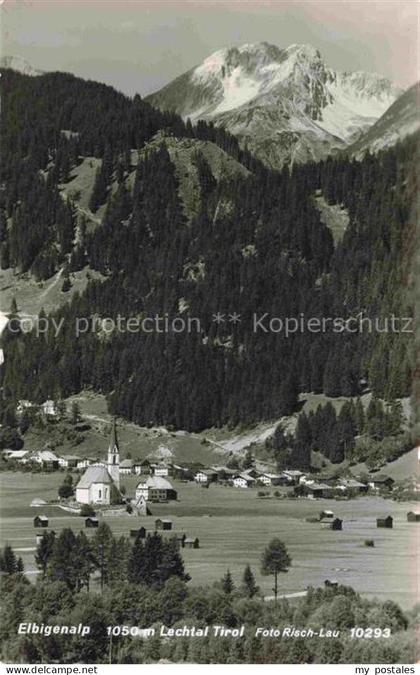 Elbigenalp Lechtal Tirol AT Panorama Lechtal Alpen