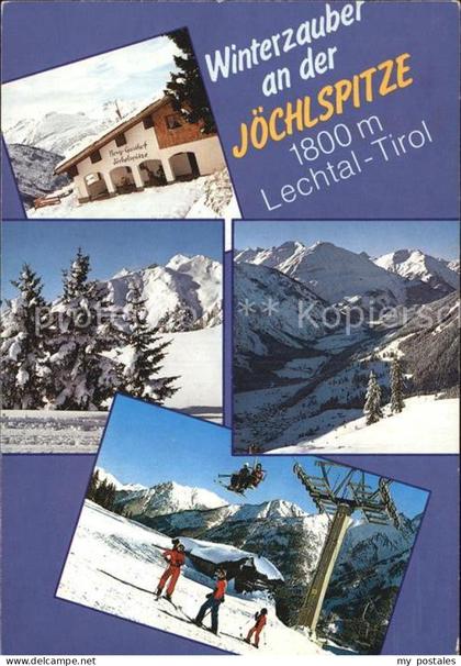 Lechtal Berggasthof Joechlspitze Panorama Sessellift