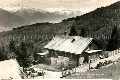 Mutters Tirol Mutterer Alm mit Olperer Zillertaler Alpen