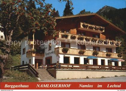 Namlos Berggasthaus Namloserhof Lechtal