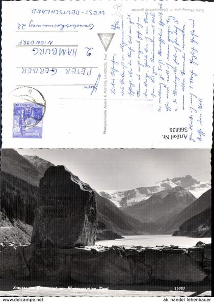 566826,Foto Ak Stausee i. Kaunertal m. Weisseespitze Feichten i. Kaunertal
