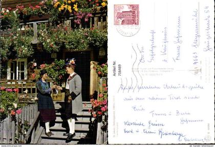 716469 St Jakob im Defereggental Osttirol Trachtengruppe Tracht Paar vor Haus