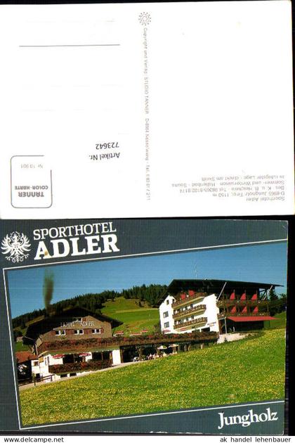723642 Jungholz Sporthotel Adler Gemeinde Jungholz Bez. Oberallgäu
