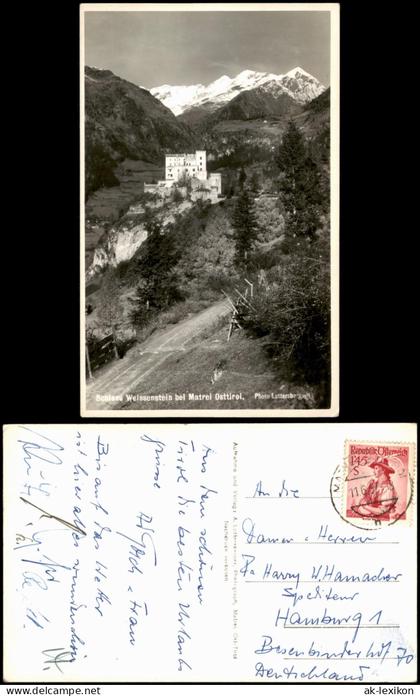 Ansichtskarte Matrei in Osttirol Schloss Weißenstein Osttirol 1960