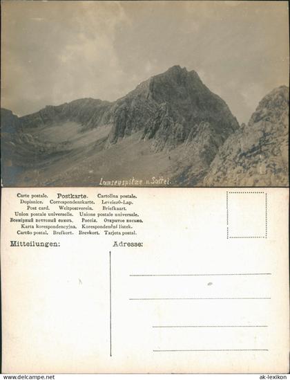 Ansichtskarte Schwaz Lamsenspitze mit Sattel 1917 Privatfoto