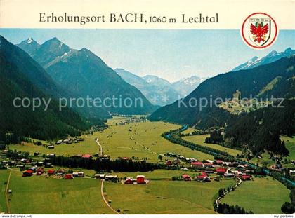 Bach Tirol Fliegeraufnahme Lechtal