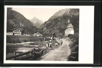 Foto-AK Prägraten, Hotel und Pension, Wr. Sängerknaben